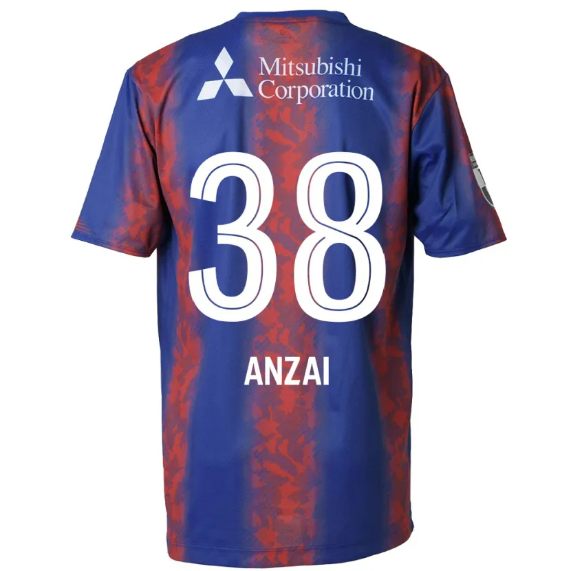 Danxen Niño Camiseta Soma Anzai #38 Azul Rojo 1ª Equipación 2024/25 La Camisa