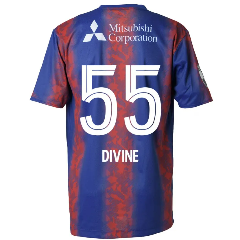 Danxen Niño Camiseta Divine Chinedu Otani #55 Azul Rojo 1ª Equipación 2024/25 La Camisa