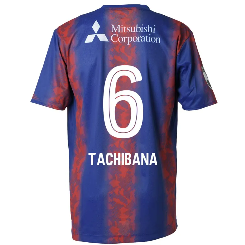 Danxen Niño Camiseta Keigo Tachibana #6 Azul Rojo 1ª Equipación 2024/25 La Camisa