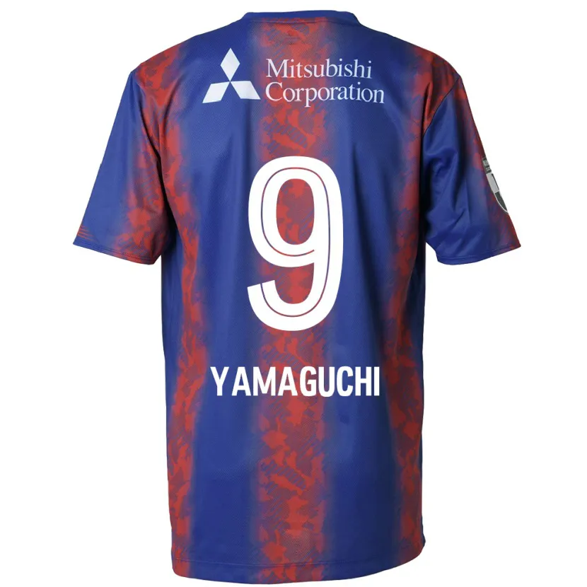 Danxen Niño Camiseta Taiyo Yamaguchi #9 Azul Rojo 1ª Equipación 2024/25 La Camisa