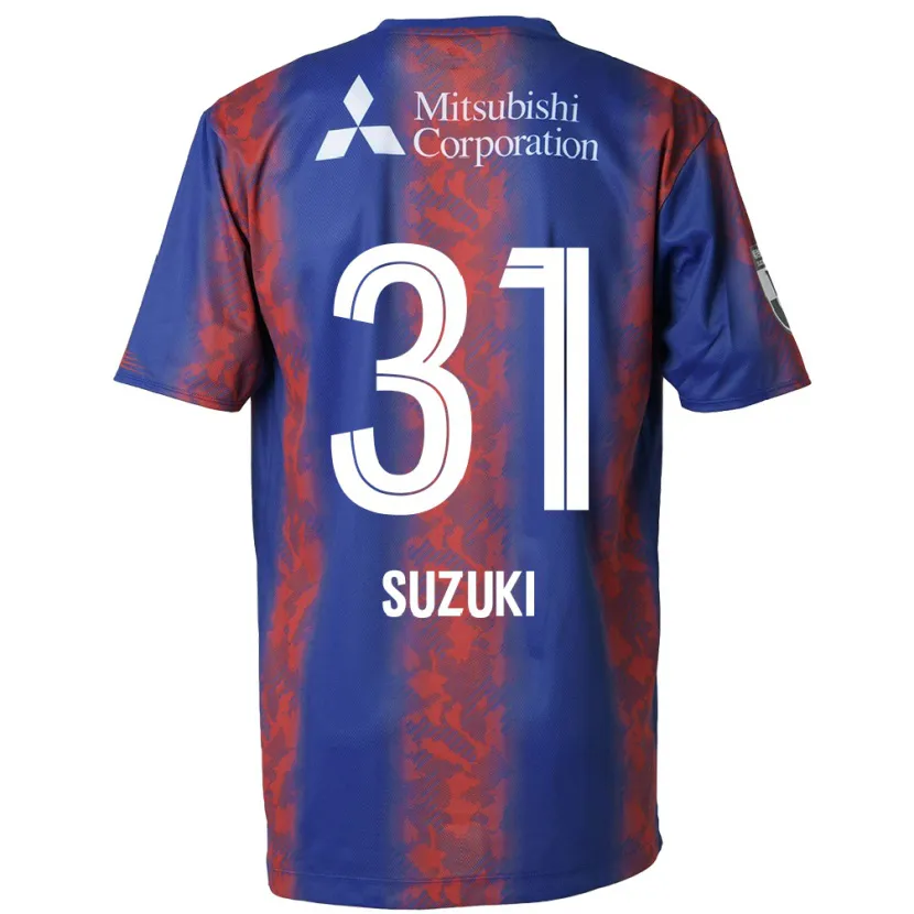 Danxen Niño Camiseta Kaede Suzuki #31 Azul Rojo 1ª Equipación 2024/25 La Camisa