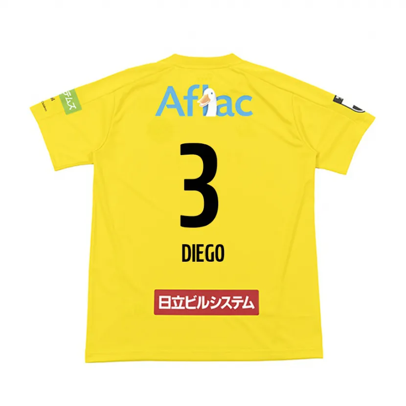 Danxen Niño Camiseta Diego #3 Amarillo Negro 1ª Equipación 2024/25 La Camisa