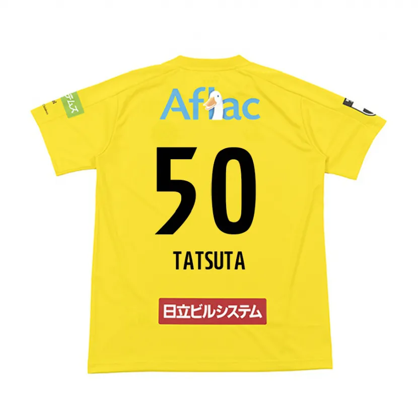 Danxen Niño Camiseta Yugo Tatsuta #50 Amarillo Negro 1ª Equipación 2024/25 La Camisa