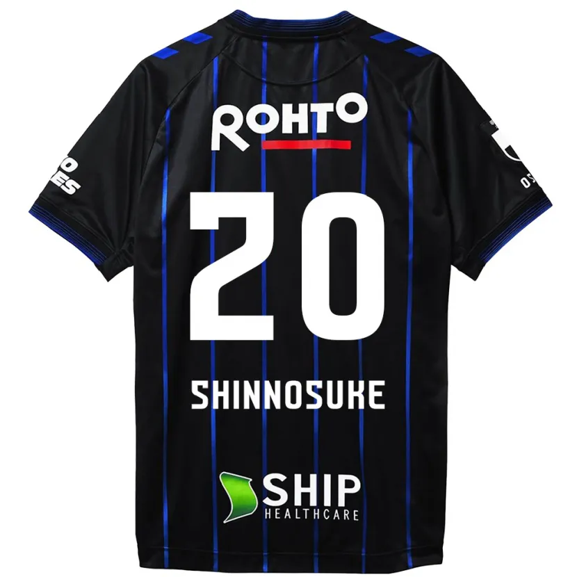 Danxen Niño Camiseta Shinnosuke Nakatani #20 Azul Negro 1ª Equipación 2024/25 La Camisa