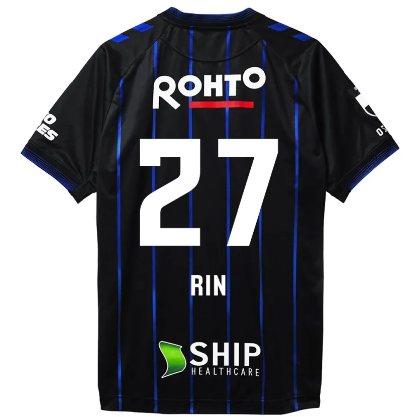 Danxen Niño Camiseta Rin Mito #27 Azul Negro 1ª Equipación 2024/25 La Camisa