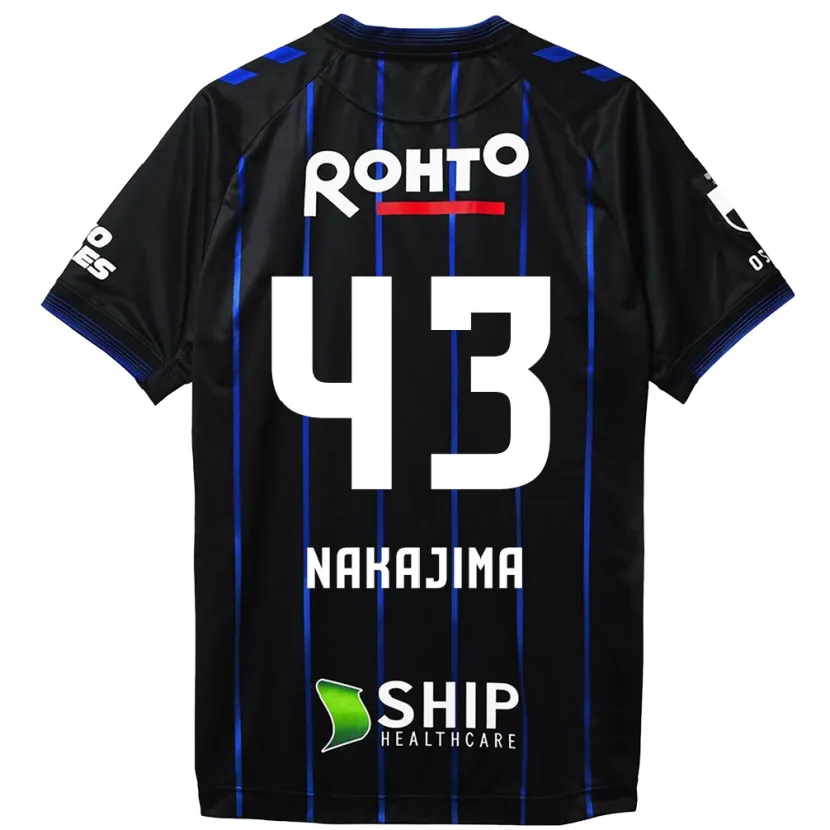 Danxen Niño Camiseta Yugo Nakajima #43 Azul Negro 1ª Equipación 2024/25 La Camisa