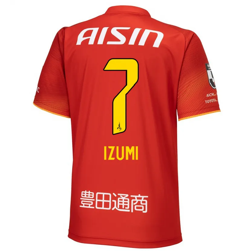 Danxen Niño Camiseta Ryuji Izumi #7 Rojo Blanco Amarillo 1ª Equipación 2024/25 La Camisa