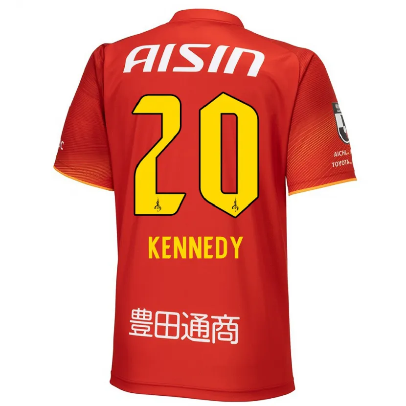 Danxen Niño Camiseta Kennedy Egbus Mikuni #20 Rojo Blanco Amarillo 1ª Equipación 2024/25 La Camisa