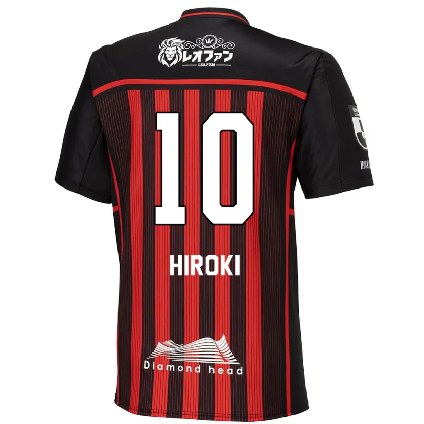 Danxen Niño Camiseta Hiroki Miyazawa #10 Negro Rojo 1ª Equipación 2024/25 La Camisa