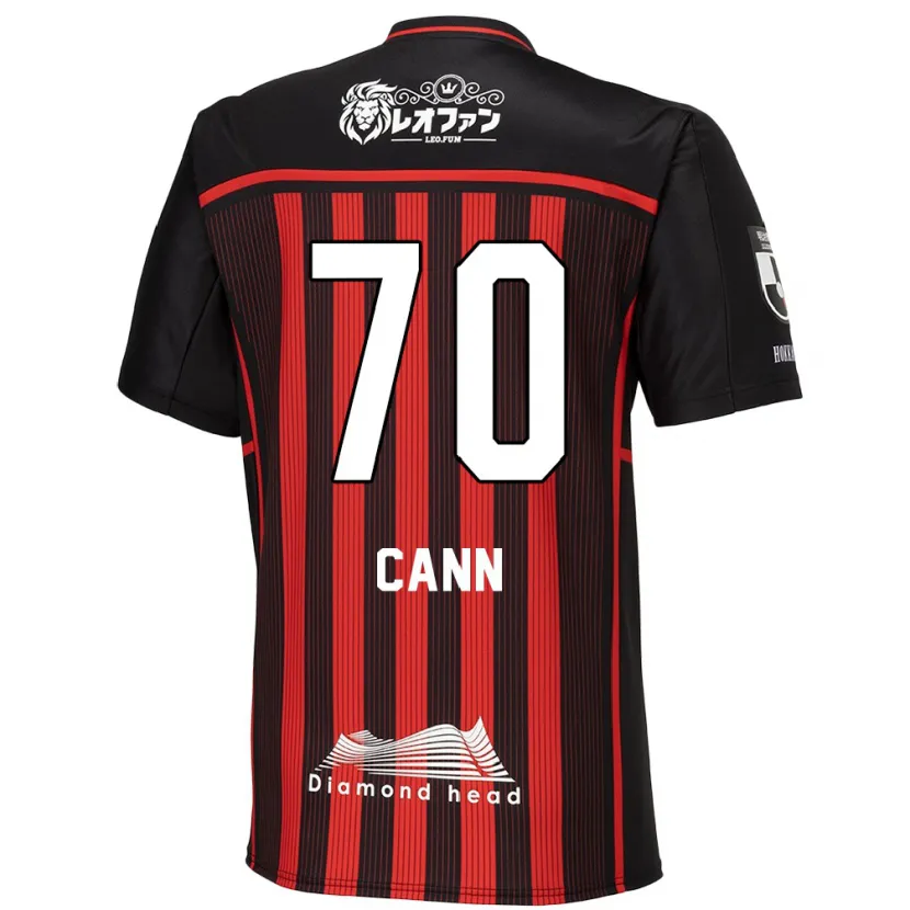 Danxen Niño Camiseta Francis Cann #70 Negro Rojo 1ª Equipación 2024/25 La Camisa