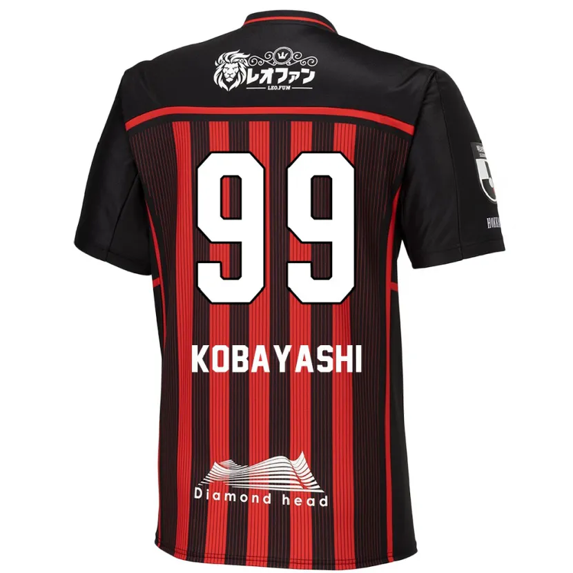 Danxen Niño Camiseta Yuki Kobayashi #99 Negro Rojo 1ª Equipación 2024/25 La Camisa