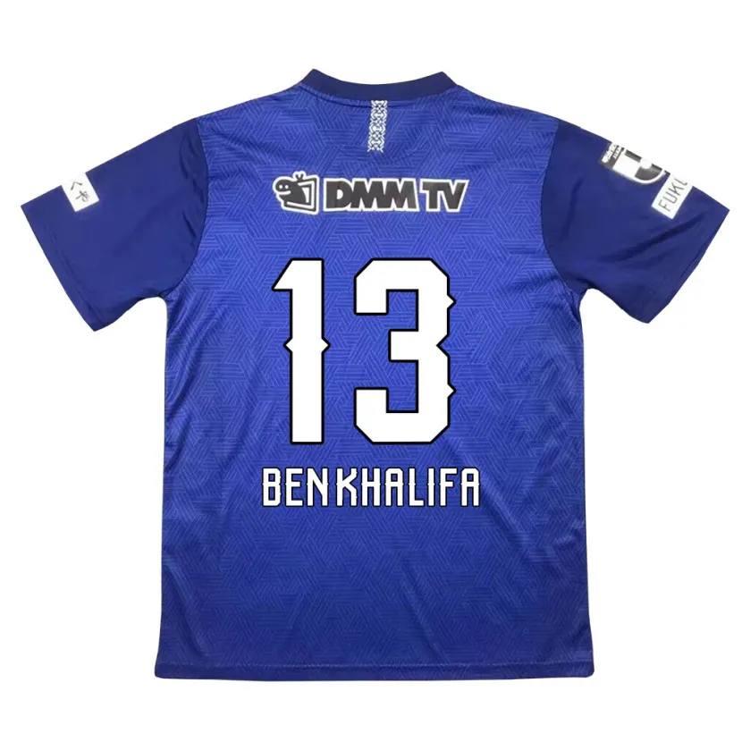 Danxen Niño Camiseta Nassim Ben Khalifa #13 Azul Oscuro 1ª Equipación 2024/25 La Camisa