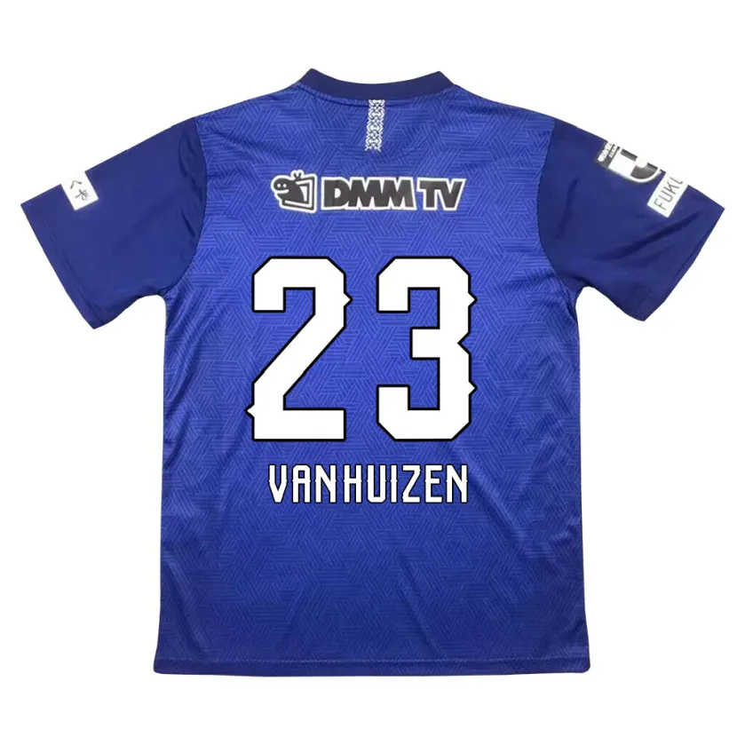 Danxen Niño Camiseta Haruki Christopher Van Huizen #23 Azul Oscuro 1ª Equipación 2024/25 La Camisa