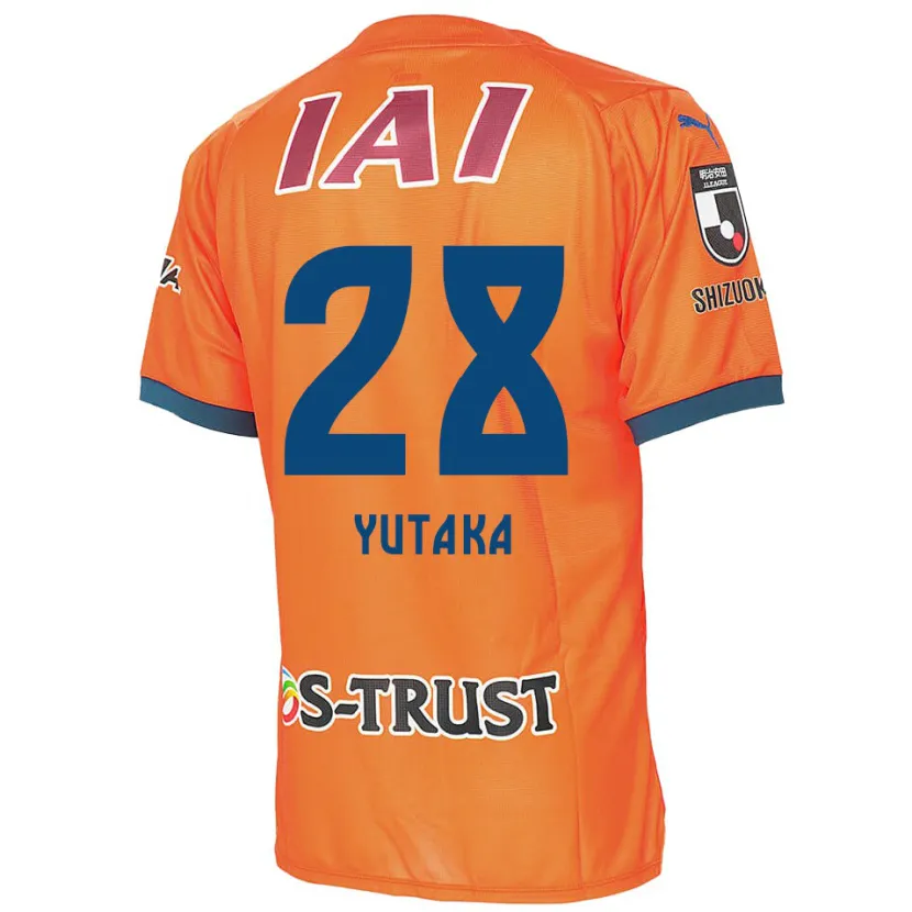 Danxen Niño Camiseta Yutaka Yoshida #28 Naranja Azul 1ª Equipación 2024/25 La Camisa