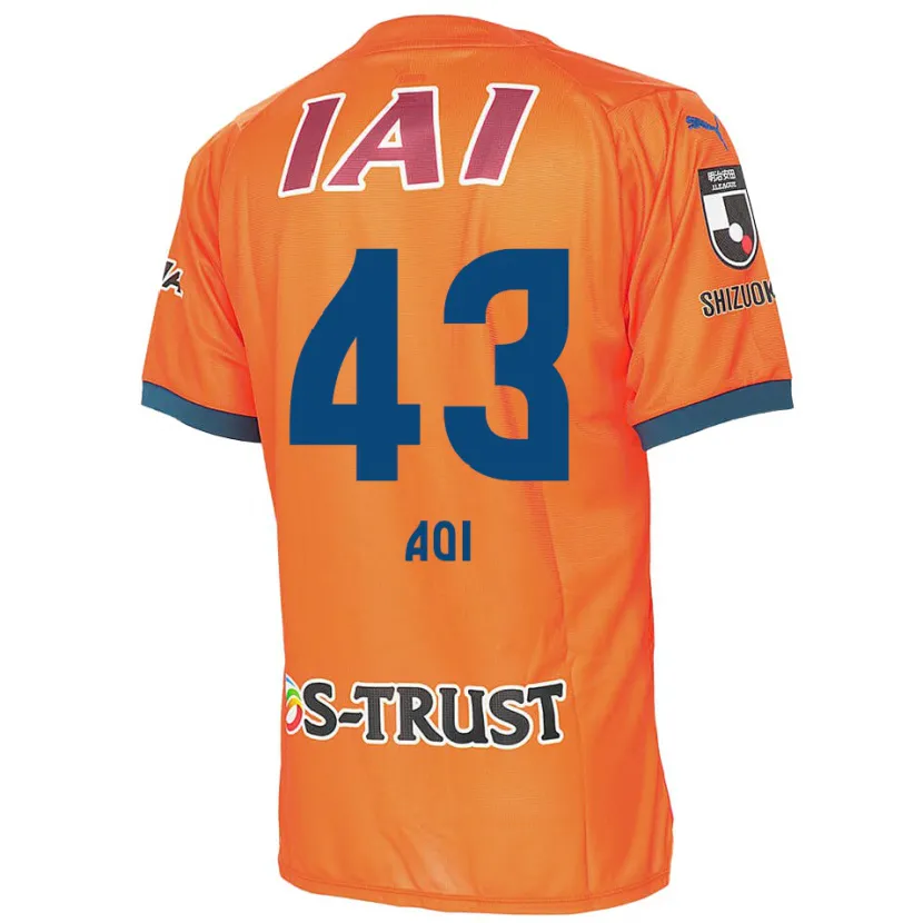 Danxen Niño Camiseta Aoi Ando #43 Naranja Azul 1ª Equipación 2024/25 La Camisa