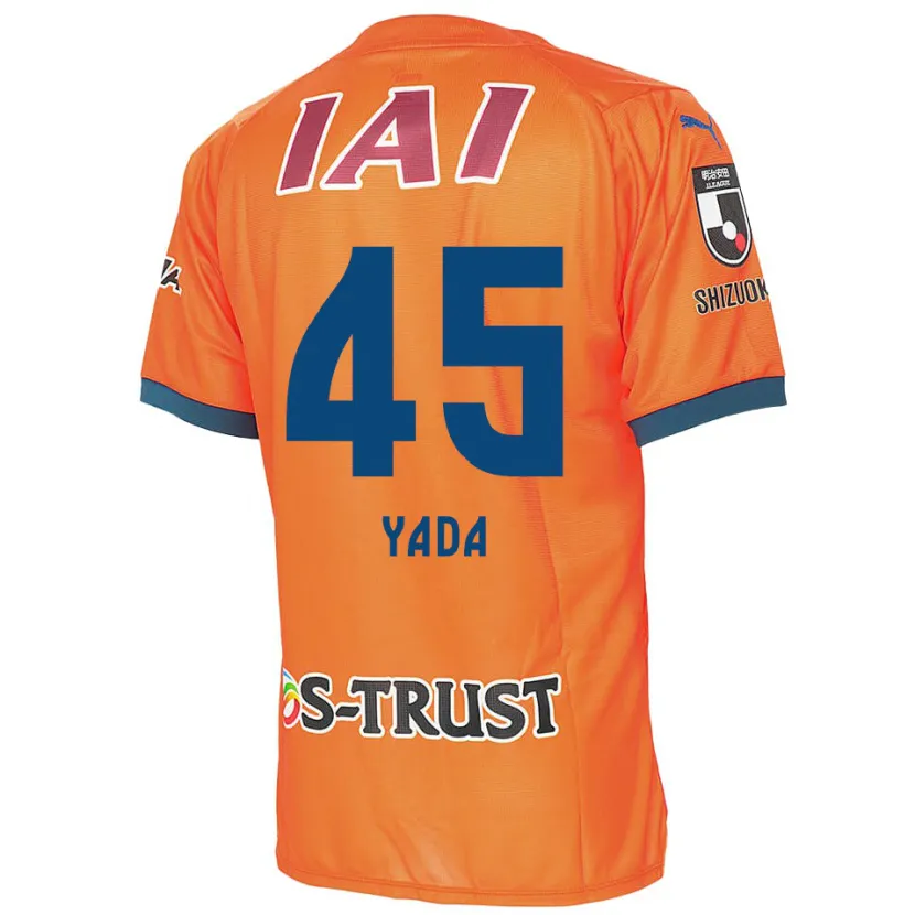 Danxen Niño Camiseta Ryunosuke Yada #45 Naranja Azul 1ª Equipación 2024/25 La Camisa