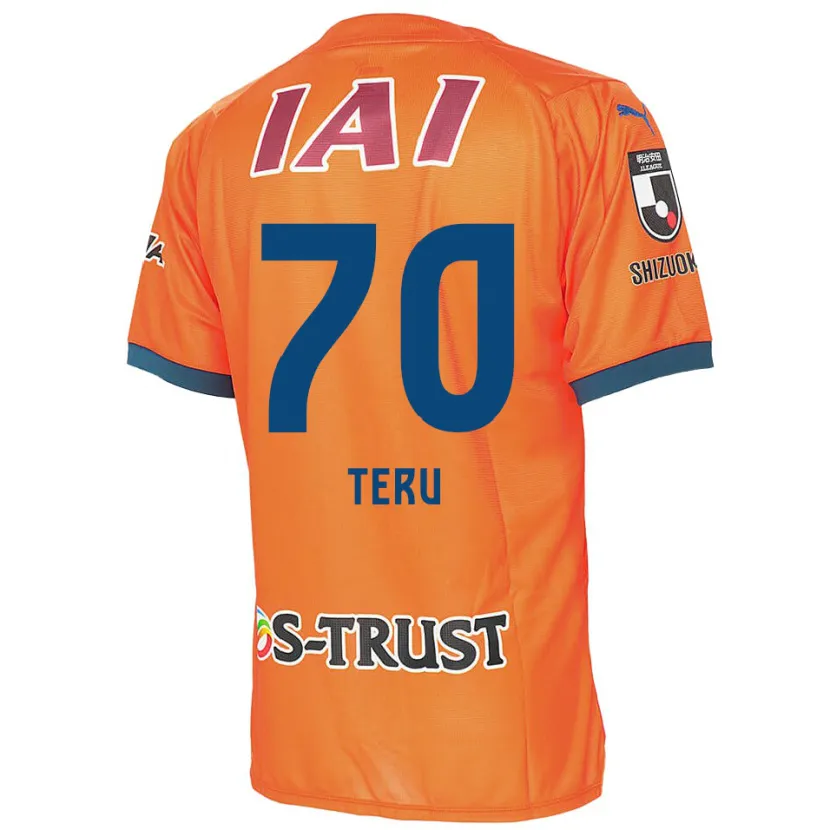 Danxen Niño Camiseta Teruki Hara #70 Naranja Azul 1ª Equipación 2024/25 La Camisa