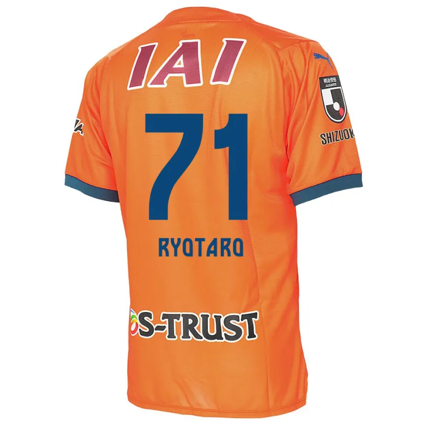 Danxen Niño Camiseta Ryotaro Nakamura #71 Naranja Azul 1ª Equipación 2024/25 La Camisa