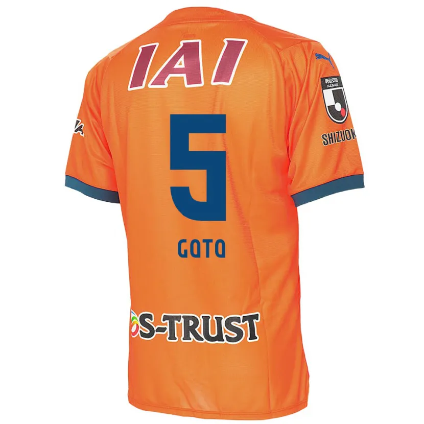 Danxen Niño Camiseta Keita Goto #5 Naranja Azul 1ª Equipación 2024/25 La Camisa