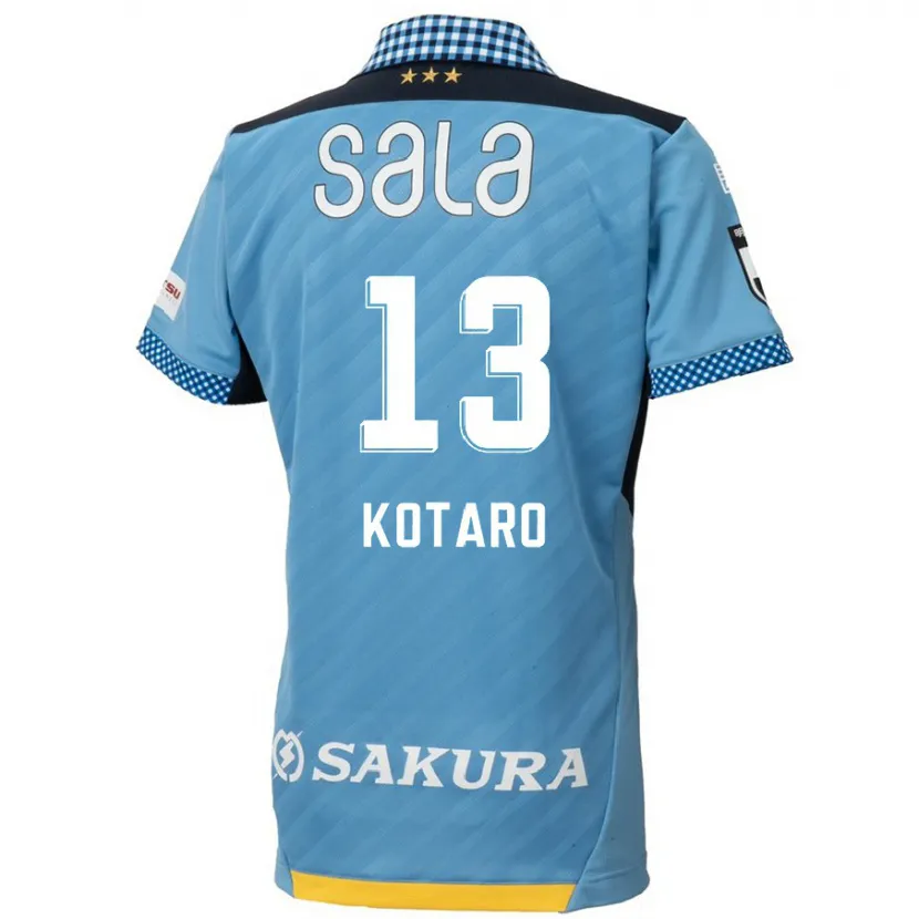 Danxen Niño Camiseta Kotaro Fujikawa #13 Azul Negro 1ª Equipación 2024/25 La Camisa