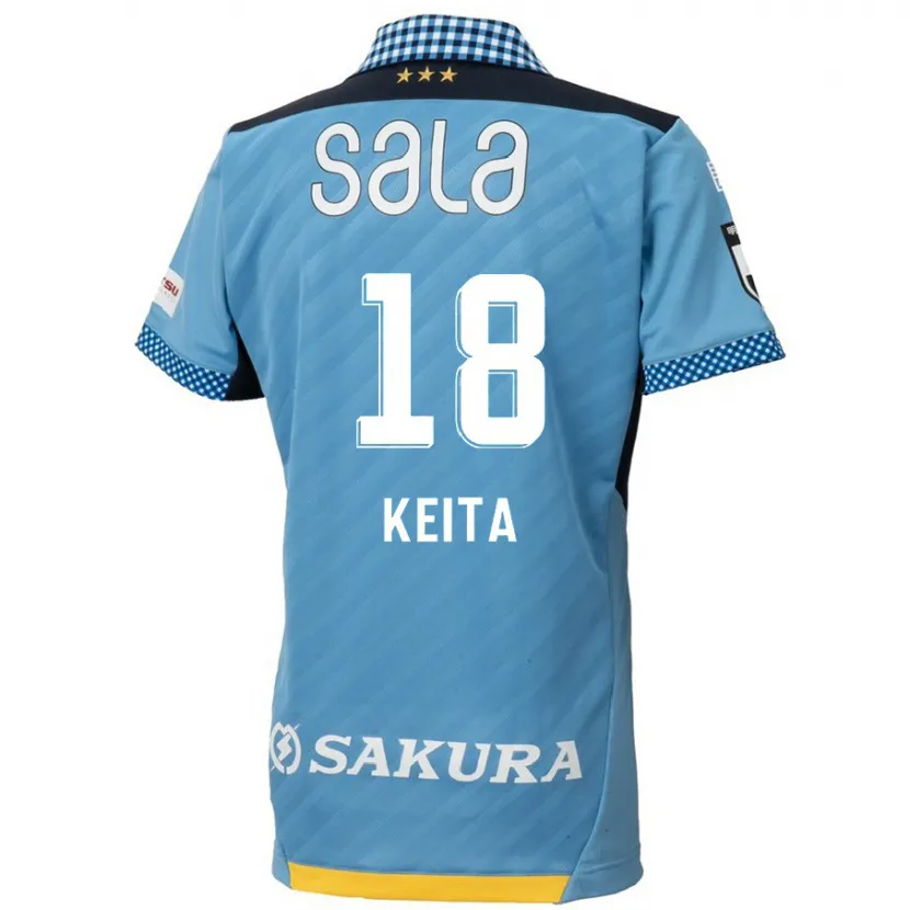 Danxen Niño Camiseta Keita Takahata #18 Azul Negro 1ª Equipación 2024/25 La Camisa