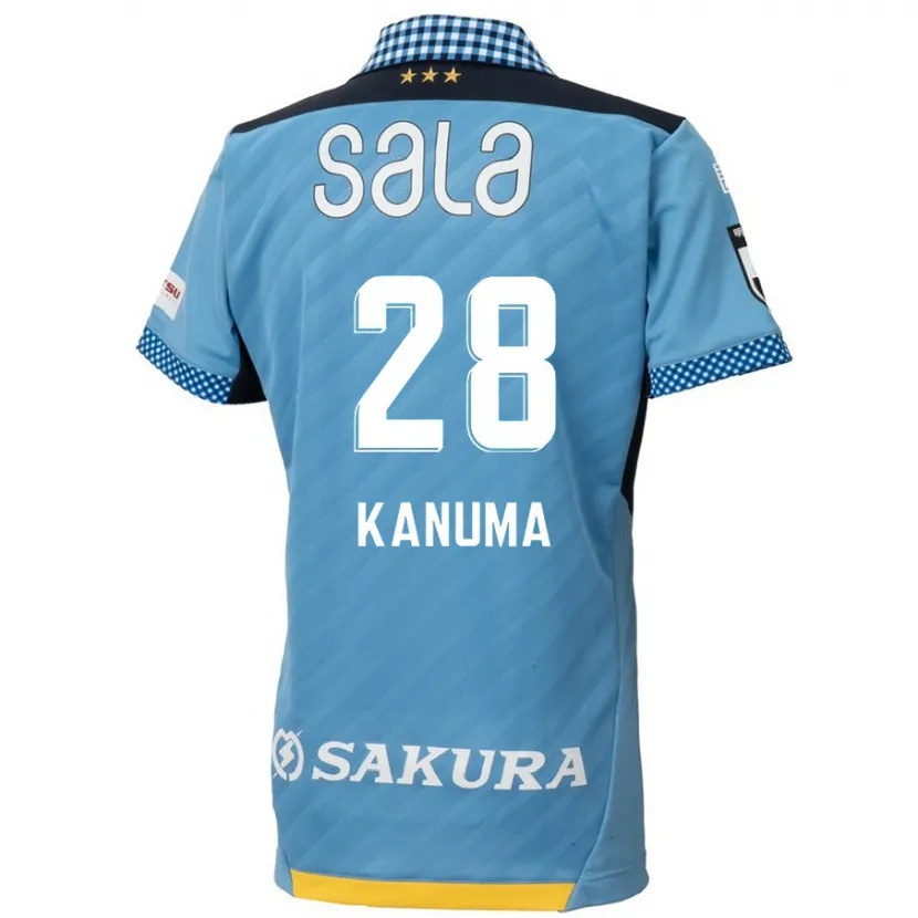 Danxen Niño Camiseta Naoki Kanuma #28 Azul Negro 1ª Equipación 2024/25 La Camisa