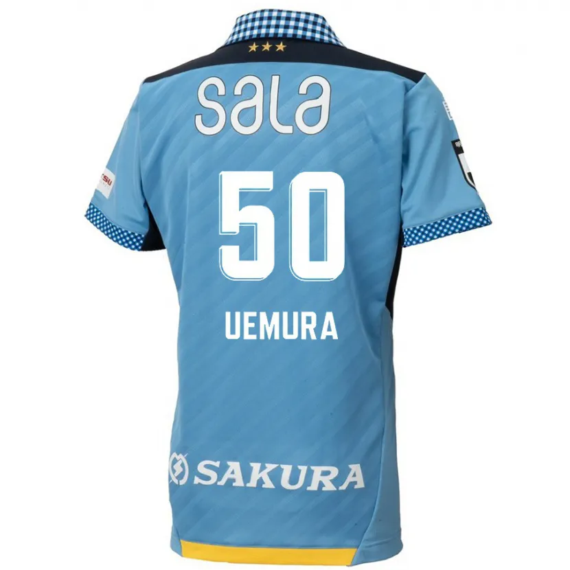 Danxen Niño Camiseta Hiroto Uemura #50 Azul Negro 1ª Equipación 2024/25 La Camisa