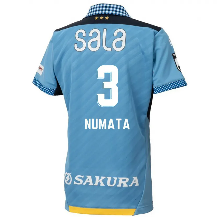 Danxen Niño Camiseta Taiki Numata #3 Azul Negro 1ª Equipación 2024/25 La Camisa