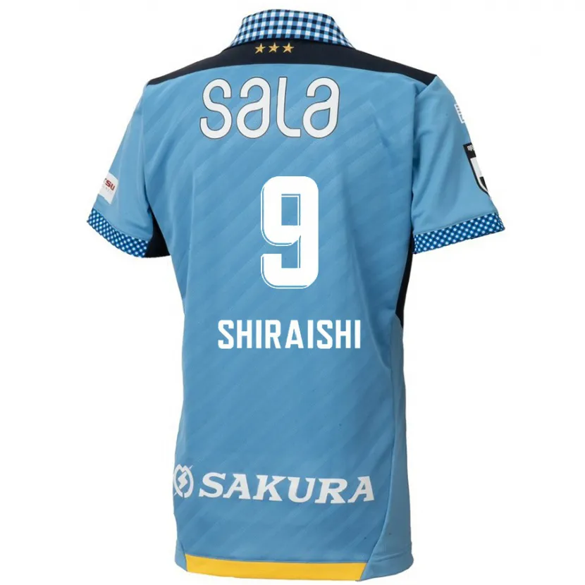 Danxen Niño Camiseta Eriya Shiraishi #9 Azul Negro 1ª Equipación 2024/25 La Camisa