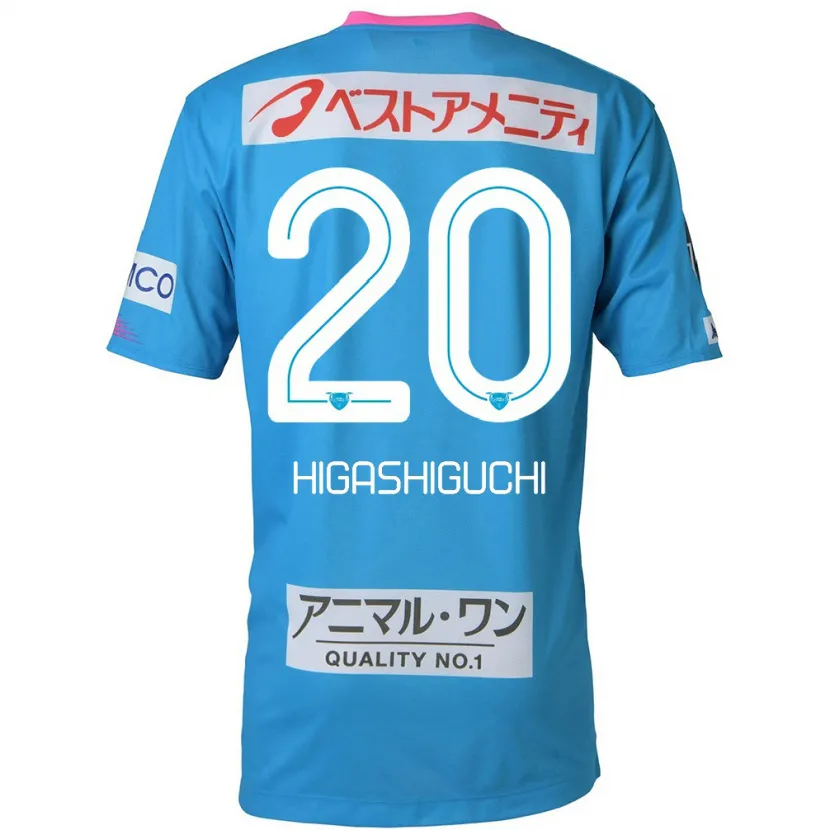 Danxen Niño Camiseta Aitaro Higashiguchi #20 Azul Rosado 1ª Equipación 2024/25 La Camisa