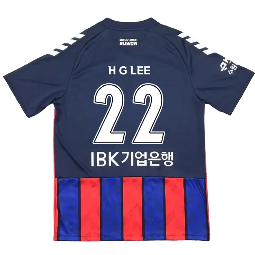 Danxen Niño Camiseta Gwang-Hyeok Lee #22 Azul Rojo 1ª Equipación 2024/25 La Camisa