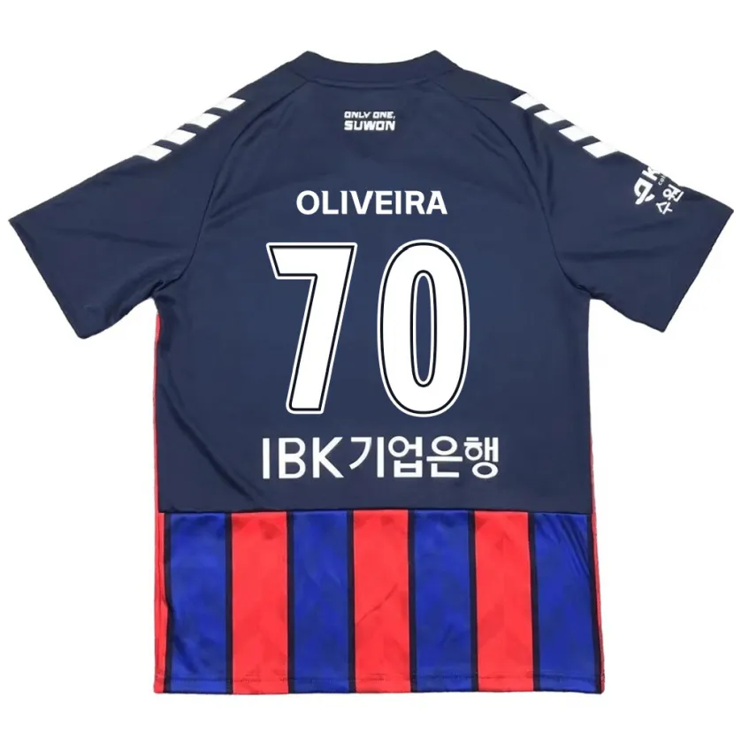 Danxen Niño Camiseta Anderson Oliveira #70 Azul Rojo 1ª Equipación 2024/25 La Camisa