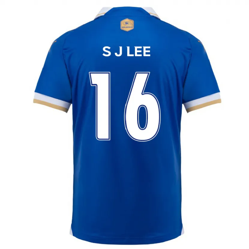 Danxen Niño Camiseta Jong-Sung Lee #16 Azul Blanco 1ª Equipación 2024/25 La Camisa