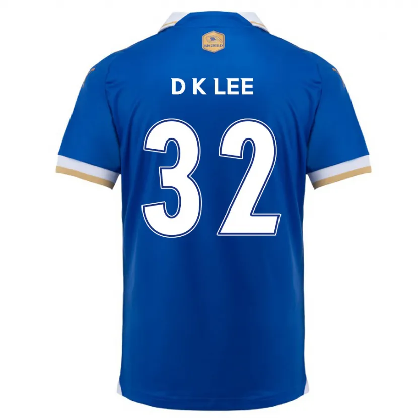 Danxen Niño Camiseta Kyu-Dong Lee #32 Azul Blanco 1ª Equipación 2024/25 La Camisa