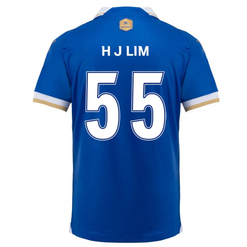 Danxen Niño Camiseta Ji-Hoon Lim #55 Azul Blanco 1ª Equipación 2024/25 La Camisa