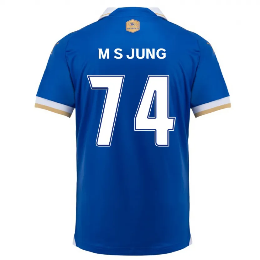 Danxen Niño Camiseta Sung-Min Jung #74 Azul Blanco 1ª Equipación 2024/25 La Camisa