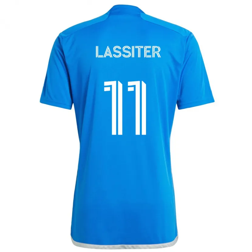 Danxen Niño Camiseta Ariel Lassiter #11 Azul Blanco 1ª Equipación 2024/25 La Camisa