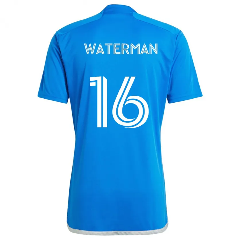 Danxen Niño Camiseta Joel Waterman #16 Azul Blanco 1ª Equipación 2024/25 La Camisa