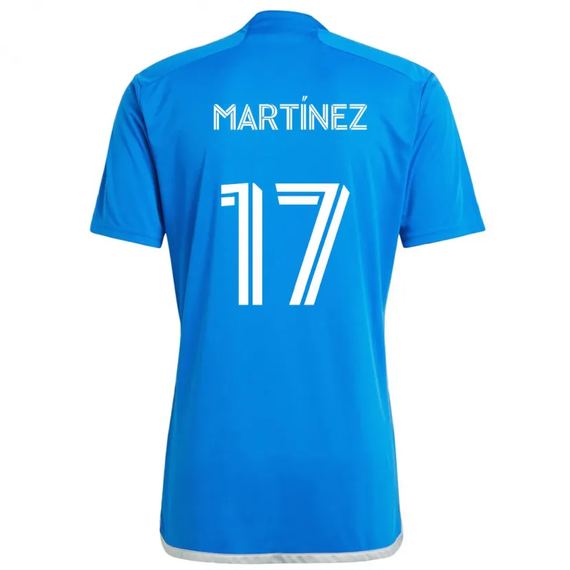 Danxen Niño Camiseta Josef Martínez #17 Azul Blanco 1ª Equipación 2024/25 La Camisa