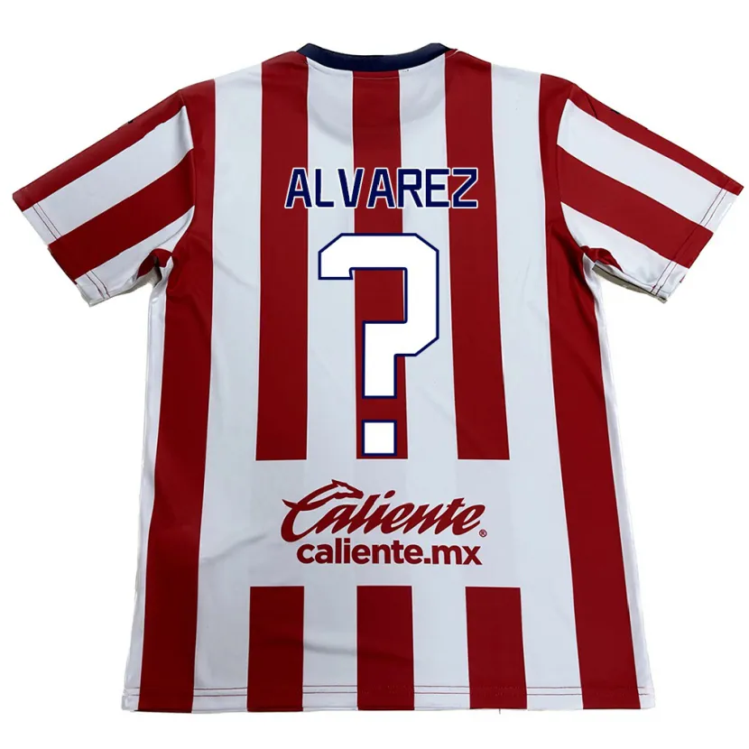 Danxen Niño Camiseta Sergio Álvarez #0 Rojo Blanco 1ª Equipación 2024/25 La Camisa