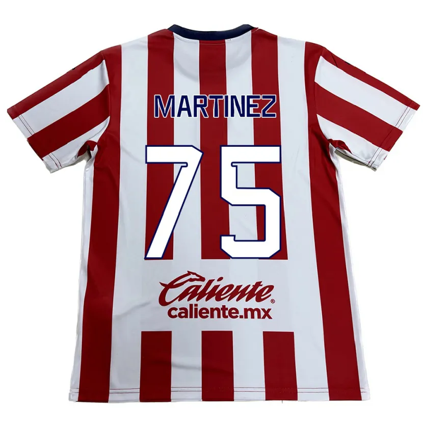 Danxen Niño Camiseta Isaac Martínez #75 Rojo Blanco 1ª Equipación 2024/25 La Camisa