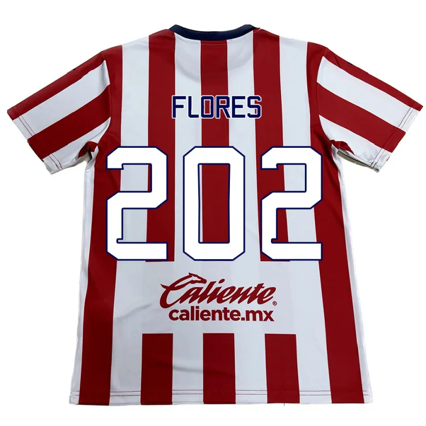 Danxen Niño Camiseta Daniel Flores #202 Rojo Blanco 1ª Equipación 2024/25 La Camisa