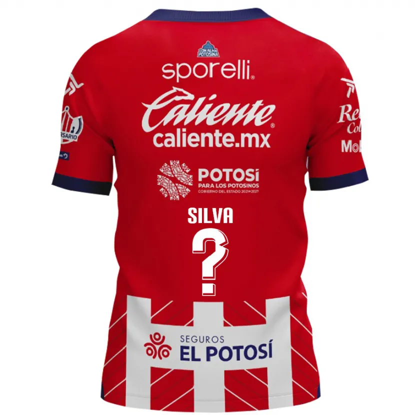 Danxen Niño Camiseta Jordan Silva #0 Rojo Blanco 1ª Equipación 2024/25 La Camisa