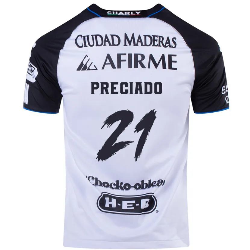 Danxen Niño Camiseta Ayrton Preciado #21 Azul Negro 1ª Equipación 2024/25 La Camisa