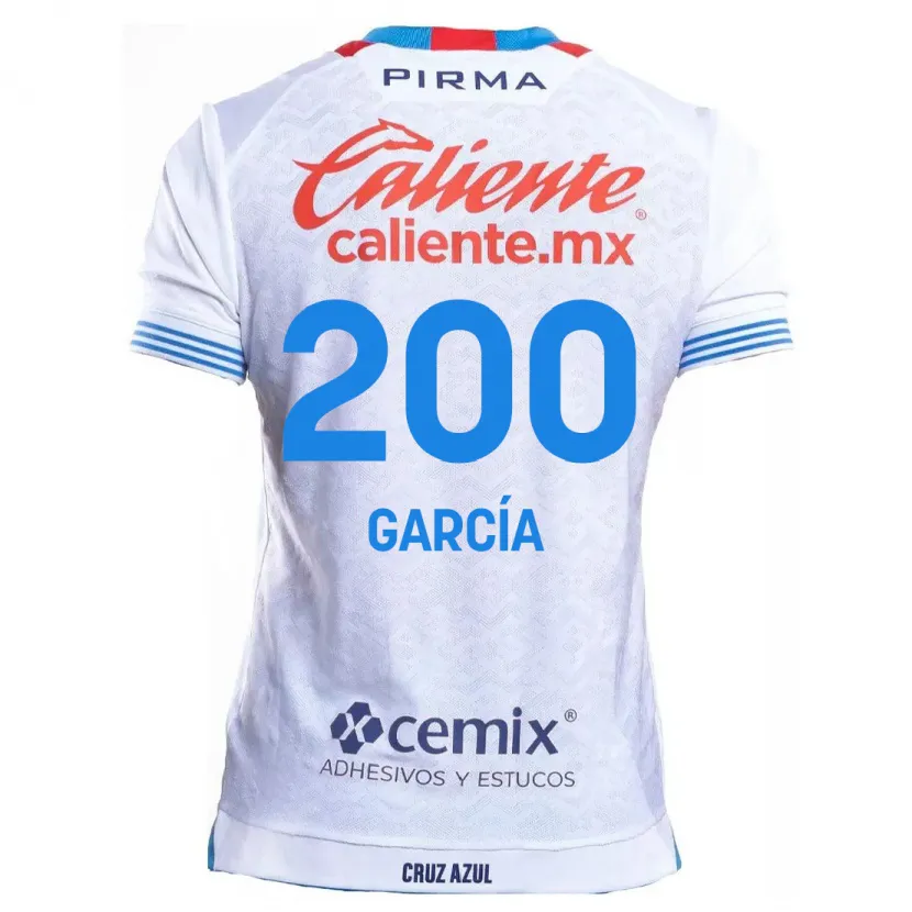 Danxen Niño Camiseta Jorge García #200 Blanco Azul 2ª Equipación 2024/25 La Camisa