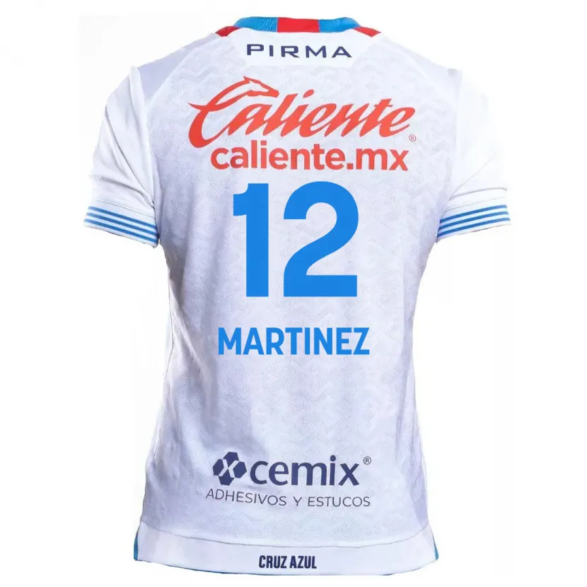 Danxen Niño Camiseta Jose Joaquin Martinez #12 Blanco Azul 2ª Equipación 2024/25 La Camisa