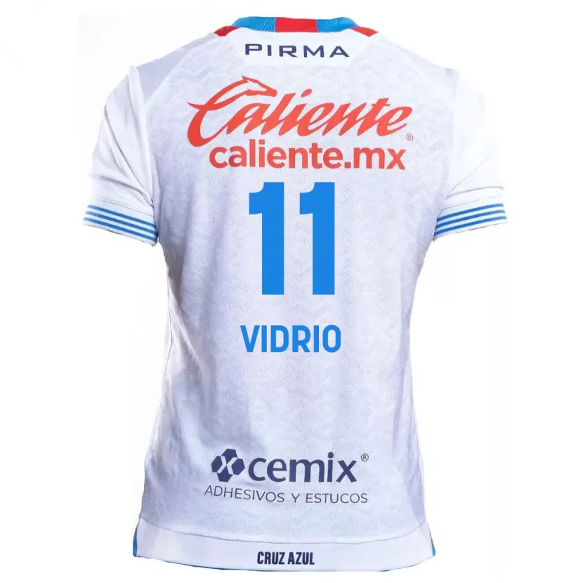 Danxen Niño Camiseta Nailea Vidrio #11 Blanco Azul 2ª Equipación 2024/25 La Camisa