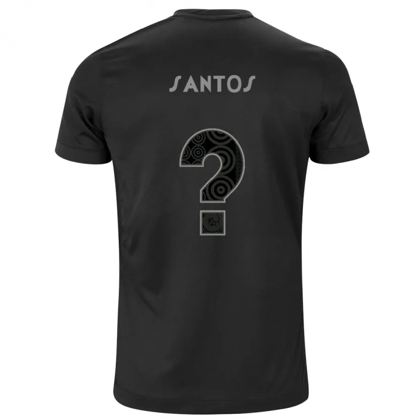 Danxen Niño Camiseta Renato Santos #0 Negro 2ª Equipación 2024/25 La Camisa