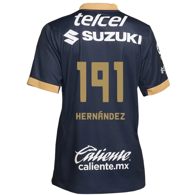 Danxen Niño Camiseta Marco Hernández #191 Obsidiana Dorada Blanca 2ª Equipación 2024/25 La Camisa