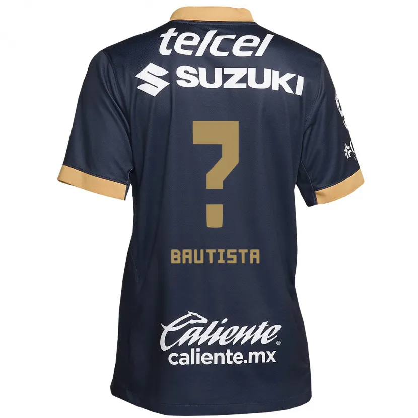 Danxen Niño Camiseta Randy Bautista #0 Obsidiana Dorada Blanca 2ª Equipación 2024/25 La Camisa